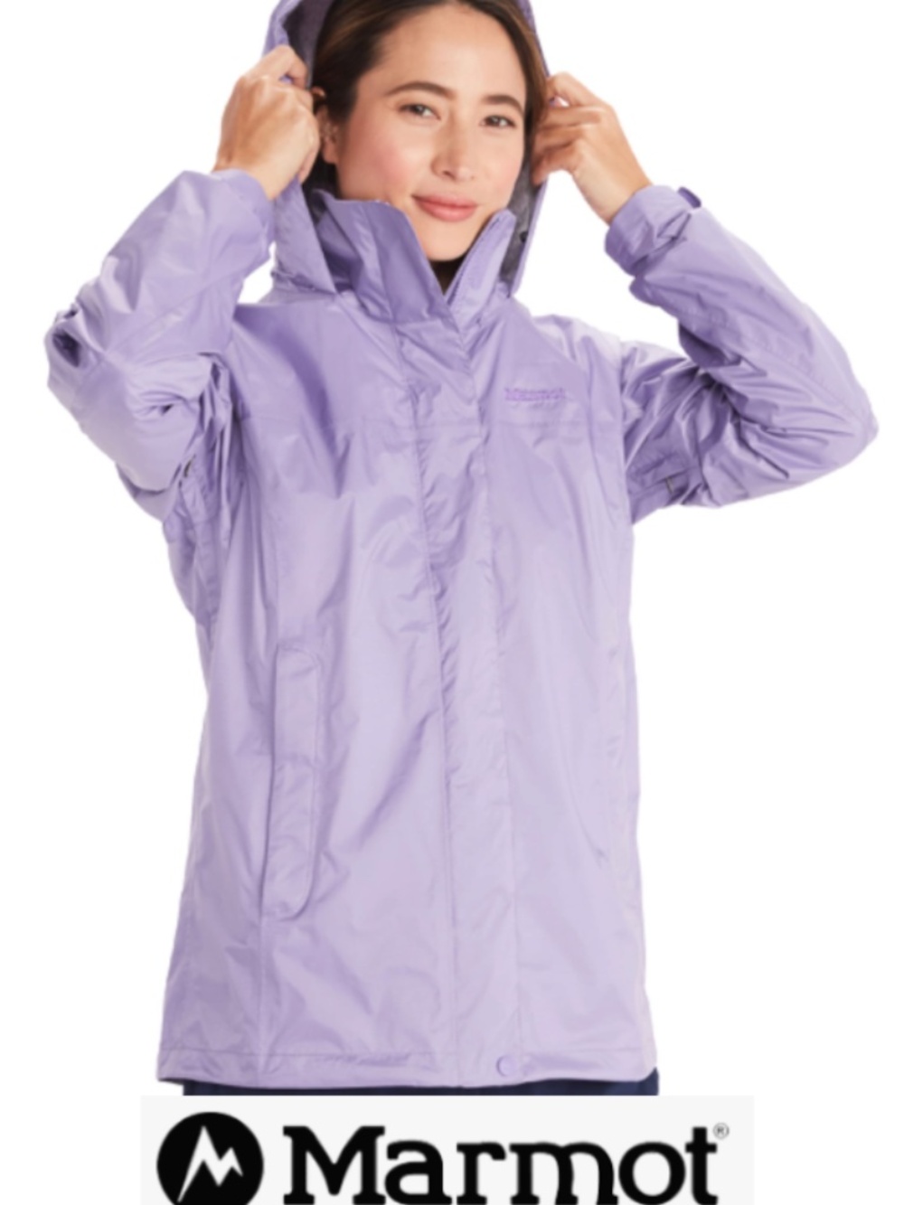 Like New MARMOT  Precip Eco Jacket Purple Rain Jacket (LG)
